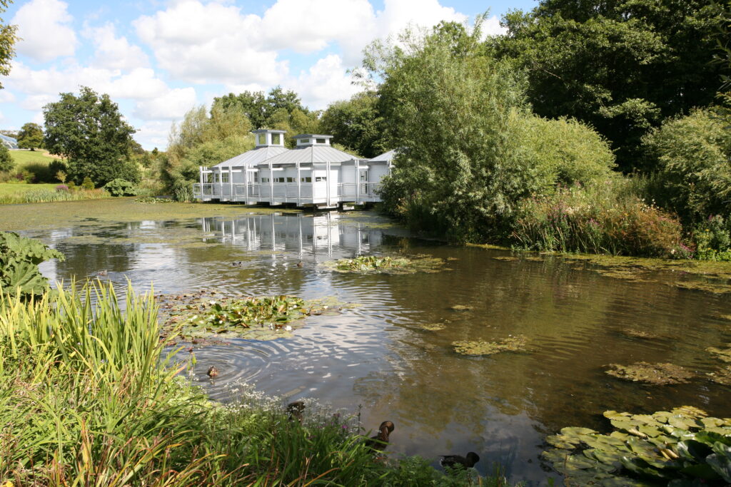 The Aqualab and lake on the Lake Walks