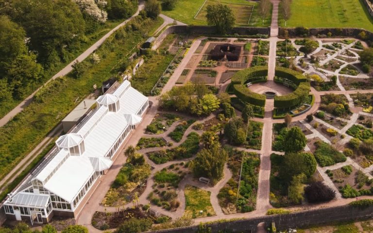 Aerial view of the Great Glasshouse