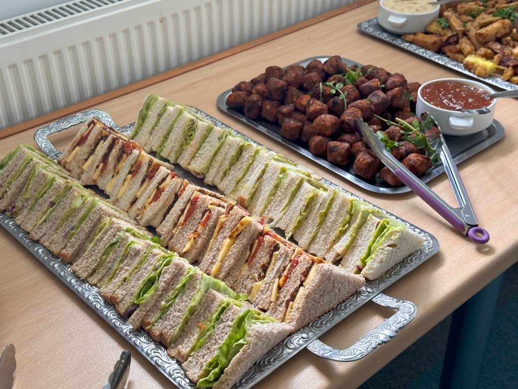 Plant-based buffet lunch at the Botanic Garden