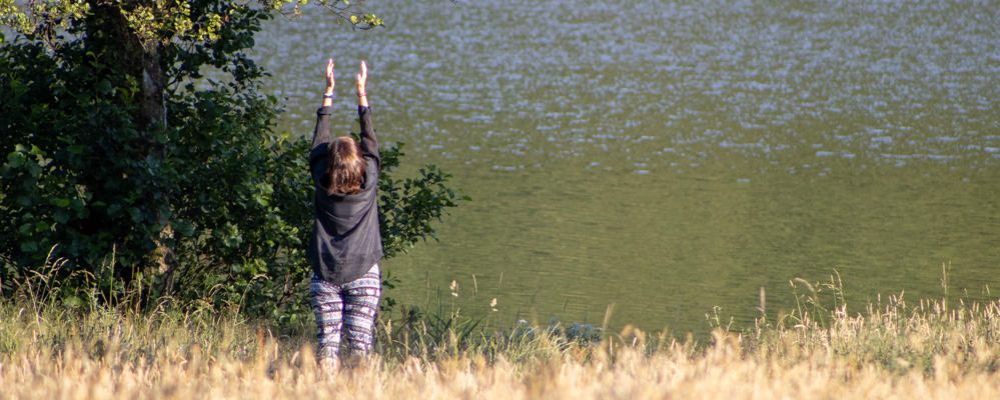Yoga at the Lake at Trigonos